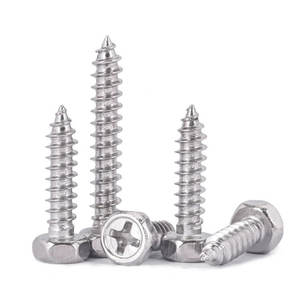 304 Edelstahl-Kreuzschlitz-Innen sechs kant schraube mit Unter leg scheibe Sechs kantkopf M3/M4/M5 Selbst schneidende Schraube - Product Image 1