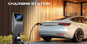 Chargeur mural AC pour véhicule électrique 7kW 11kW 22kW pour usage domestique, type 2, contrôle par application, sans écran - Product Image 2