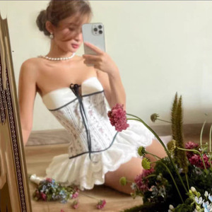 Nuevo Vestido de Otoño <span class=keywords><strong>para</strong></span> <span class=keywords><strong>Mujer</strong></span>, Color Sólido, Corte Ajustado, Estilo Urbano, Top Tubo sin Hombros - Product Image 3