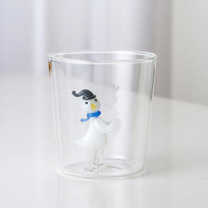 Tasse à lait et à jus transparente créative pour la maison, tasse à boire en forme d'animal, en verre borosilicate haute qualité, tasse monocouche - Product Image 5