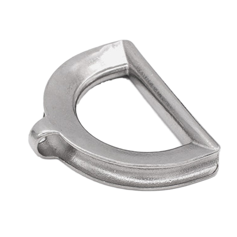 One Support Stainless Steel D-Ring Marine Boat Clamp with Round Shave Wire Rope Inch Measurement System