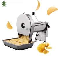 Cortador de verduras eléctrico comercial de acero inoxidable eficiente cebolla patatas fritas jengibre rebanadas máquina rebanadora Motor para frutas