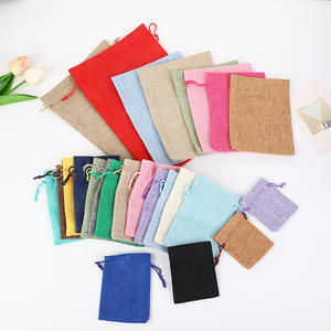 Sac de shopping en jute naturel avec cordon de serrage, impression de logo personnalisée, réutilisable, en toile de jute, sac en toile de jute, sac à café en jute - Product Image 3