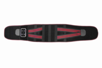 Ceinture de massage lombaire à LED rouge OEM d'usine avec vibration, chauffage et compresse chaude pour soulager les douleurs lombaires et dorsales