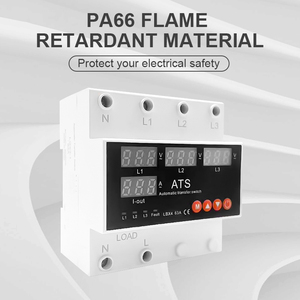Selector de disyuntor en miniatura de fase de carril Din 3 P + N trifásico de 100A con sobretensión y subtensión ajustables - Product Image 4