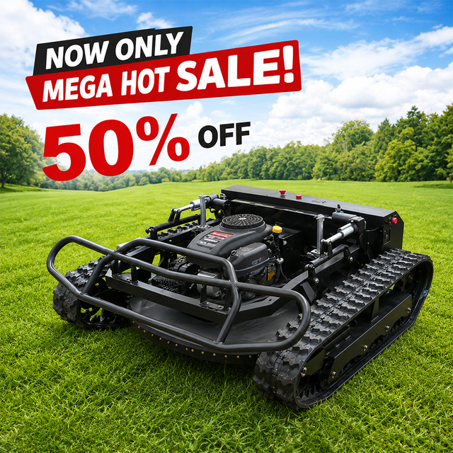 Free Delivery All-Terrain Agricultural Rubber Remote Control Robots CE/EPA Automatic Cordless Lawn Mowers 4-Stroke