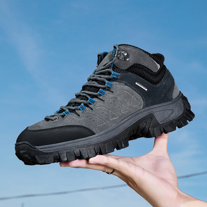 Chaussures de randonnée pour hommes, mi-hautes, imperméables, respirantes, semelle extérieure en caoutchouc, bottes de trekking d'hiver pour l'extérieur, tige synthétique, semelle intermédiaire en EVA - Product Image 3