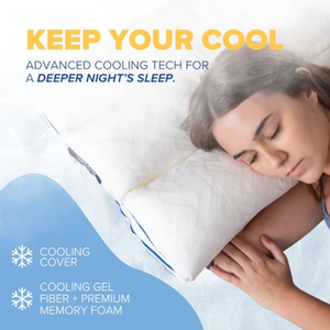 OEM/ODM Manufacturer of 6-Chamber <strong>Adjustable</strong> <strong>Pillows</strong> - Cooling Cover with Custom <strong>Memory</strong> <strong>Foam</strong> &amp; Gel Fiber Filling - Product Image 3