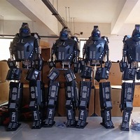 Costume de robot LED multicolore en EVA léger, vente en gros d'usine, costume lumineux personnalisé pour les spectacles de mariage