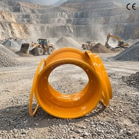 HUA MEI Baumaschinenhersteller: Neue 3-teilige 25-Zoll-OTR-Felge 25-19.5/2.5 Stahl-Laderfelgen 19.5-25 für 23.5-25