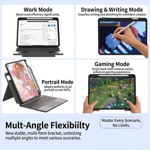 <span class=keywords><strong>Clavier</strong></span> magnétique détachable RICHISON pour iPad, support multi-angles, coque fine et légère pour tablette, <span class=keywords><strong>clavier</strong></span> magique - Product Image 2