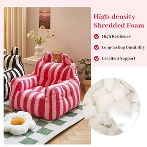 OEM tùy chỉnh trẻ em hiện đại bọt Sofa ghế bành cho phòng ngủ phòng chơi màu hồng công chúa trẻ em đi văng, trẻ em đọc sách Nook sofa - Product Image 2