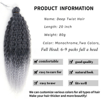 Extensions de cheveux tressés au crochet, lisses et bouclés, teints, style brésilien, ondulés, résistants à la chaleur, double trame, fabriquées à la machine