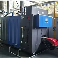 Boiler industri 500 1 1.5 2 4ton struktur Horizontal otomatis tabung api tekanan rendah generator uap minyak bahan bakar Gas alami