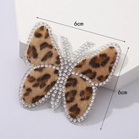 En stock : Nouveaux patchs thermocollants léopard en strass, appliques décoratives en tissu maillé pour vêtements, chaussures, chapeaux, sacs – Vente en gros