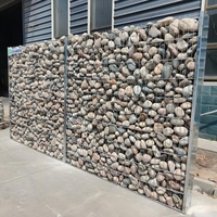 Panneaux de clôture en gabion soudé sur mesure avec revêtement Galfan, paniers à roches pour aménagement paysager et délimitation de jardin