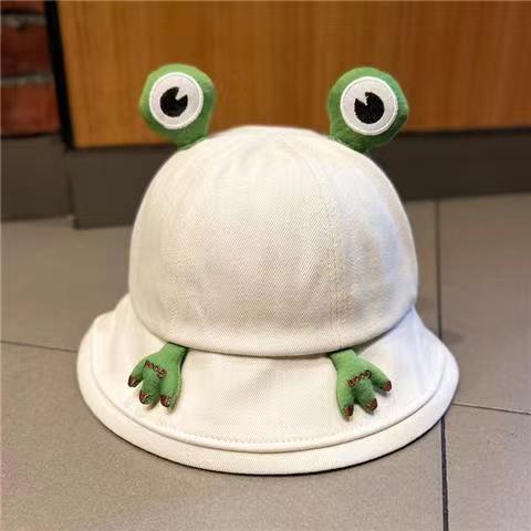 Cute Spring Summer Outdoor Travel Foldable 3D Cartoon Frog Bucket