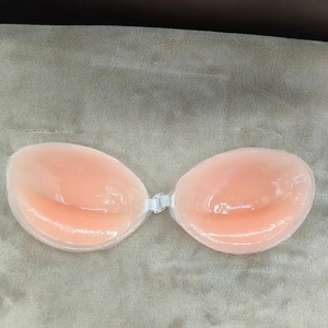 Invisible auto-adhésif Silicone poitrine pétales fermeture avant Gel dos nu épais Massage tasse Sexy <span class=keywords><strong>femme</strong></span> intimes accessoires - Product Image 2