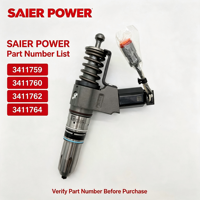 Conjunto de Inyectores de Combustible Diésel 3411759 3411760 3411762 3411764 para Motor KMS N14