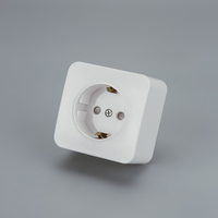 Enchufe Doméstico Duradero, Enchufe de Pared de Alta Eficiencia y Ahorro de Energía, Enchufe de Pared Resistente al Fuego