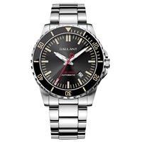 Oem montre de plongée personnalisée 316l boîtier en acier inoxydable lunette en céramique superluminova bgw9 cadran 20 atm montre de plongée automatique