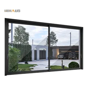 China Custom Apartment Balcony Aluminium Double Glass Sliding Patio Doors