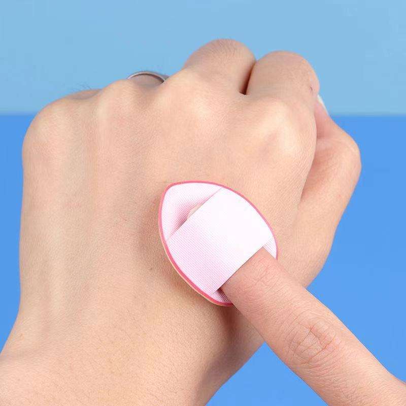 Finger Makeup Sponge Super Soft Beauty Makeup Tools Mini Makeup Puff Latex-free Blending Sponge For Foundation Concealer 