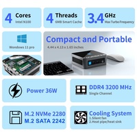 Mini PC Morefine de Alto Rendimiento, Intel I5-1340P/I7-13620H, 12 Núcleos, 16 Hilos, DDR4 4GB, SSD, Wifi 6, Ideal para Juegos (Reino Unido/EE. UU.)