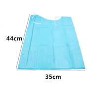Bavoir dentaire jetable avec cravate faisant la machine de pliage de tampon dentaire médical machine entièrement automatique bavoir absorbant à nouer gaufrage