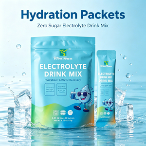 Poudre d'électrolytes WinsTown, mélange pour boisson électrolytique, poudre d'hydratation multivitaminée, sachets d'électrolytes pour la récupération sportive - Product Image 2