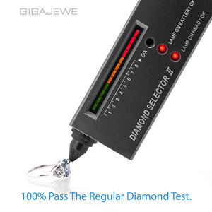 GIGAJEWE 925 Anillo con forma de cojín de plata 6Ct Moissanite con color azul y dorado para pendientes de plata de compromiso o aniversario - Product Image 6