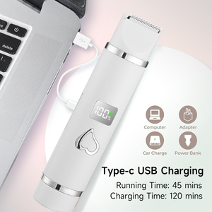 Rasoir multifonction 2-en-1 pour <span class=keywords><strong>femme</strong></span>, tondeuse bikini à double tête, épilateur indolore, appareil léger pour l'épilation féminine - Product Image 6