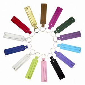 Wholesale Unisex 8mm DIY <b>Name</b> Keychain Kit Slide Letter Charms PU Leather Keychain Supplies for Custom Jewelry Making Gifts - Product Image 3