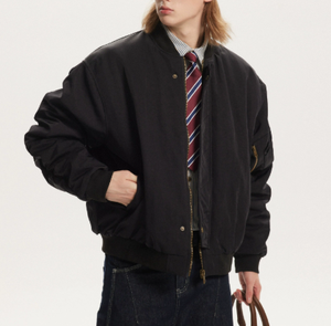 Otoño Invierno American Retro Street Style Chaqueta de vuelo suelta Abrigo de algodón grueso Unisex - Product Image 3