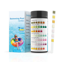 Kit de Prueba de Agua para Piscina y Spa Vansful de PVC, 7 en 1, Tiras Reactivas de Prueba de Agua, 50/100 Tiras