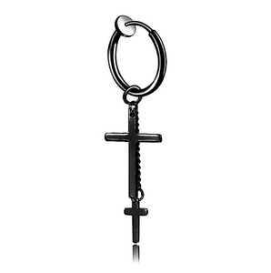 Boucles <span class=keywords><strong>d</strong></span>'oreilles vintage en chaîne pour femmes, bijoux à clip en acier inoxydable, vente en gros - Product Image 1