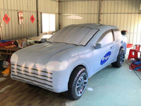 Modèle de voiture gonflable géant rose personnalisable – Idéal pour les salons professionnels, les promotions en centre commercial et la décoration extérieure