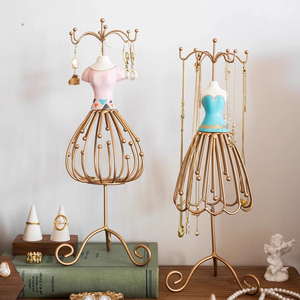 Présentoir à bijoux vintage créatif pour boucles d'oreilles, colliers et bracelets, modèle Princesse pour vitrine - Product Image 1