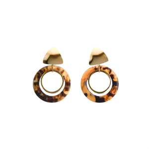 Pendientes de Moda con Diseño de Caparazón de Tortuga, Chapados en Oro, Acero Inoxidable 316L, Diseño Sostenible y Resistente - Product Image 2