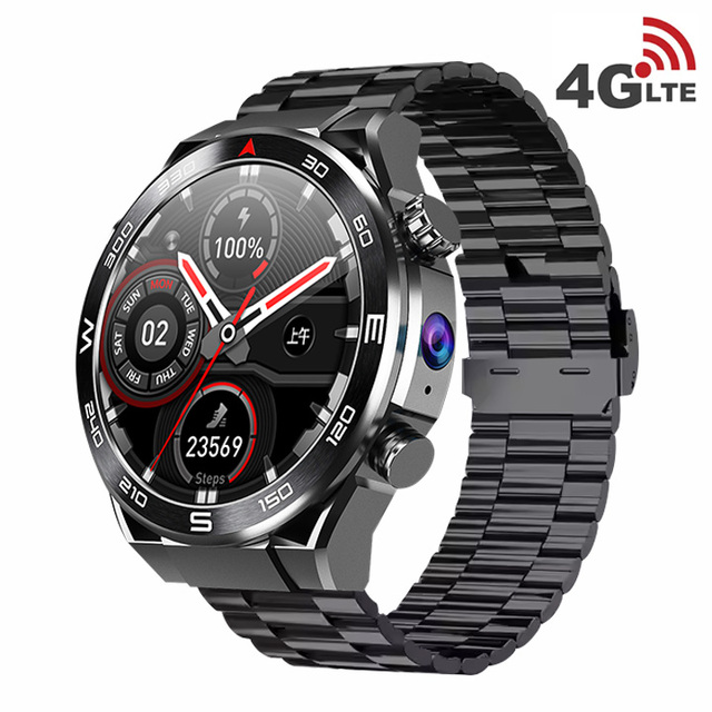 B8 Smartwatch 4G Global Positioning System 2+16GB NFC Wireless Waterdrop Screen Dual Camera Video Call Capabilities Android