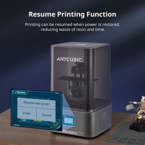 Nouveau pour imprimante 3D Photon Mono 4 Resin 10K LCD avec reprise après coupure de courant, volume d'impression 220x220x250 mm, plateau chauffant en verre trempé, version UE - Product Image 2