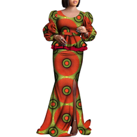 Robe longue formelle Dashiki élégante en coton respirant grande taille pour femmes, style Ankara traditionnel nigérian