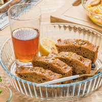Plat à four en verre trempé 2,1 L pour la cuisson et le service des aliments, idéal pour les casseroles - Vente en gros d'articles de pâtisserie