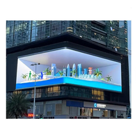 Écran vidéo LED géant 3D fixe imperméable P5 pour l'extérieur, affiche numérique, affichage publicitaire haute luminosité, centre commercial, métro