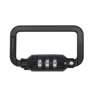 Mosquetón de forma cuadrada de 3 dígitos, nuevo diseño, candado combinado para casco de bicicleta, código de seguridad, candado combinado para uso en exteriores, novedad de 2017 - Product Image 2