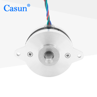 Moteur pas à pas hybride NEMA14 Pancake Casun de haute qualité 36SHD4301-15B 1,8 degré 2 phases avec poulie d'engrenage pour machines CNC 3D