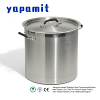 Casseroles en acier inoxydable 316, robustes, à double poignée, grande capacité, compatibles induction, pour soupes et bouillons