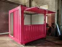10ft 20ft Coloré Pop up Conteneur Café bar Restauration rapide Dépanneur modulaire à vendre