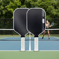 Raquette de pickleball Gen 4 approuvée par l'USAPA - Surface en fibre de carbone brute, thermoformée avec bords injectés de mousse 16 mm Honey
