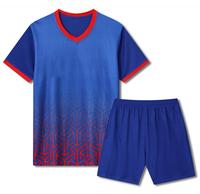 Ensembles d'uniformes de football d'arbitre en polyester 100% avec découpe automatisée, vêtements d'entraînement sur mesure - extensible et à séchage rapide